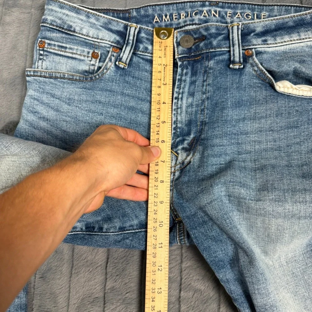 American Eagle Slim AirFlex+ Light Wash Denim Jeans Mens 32x30